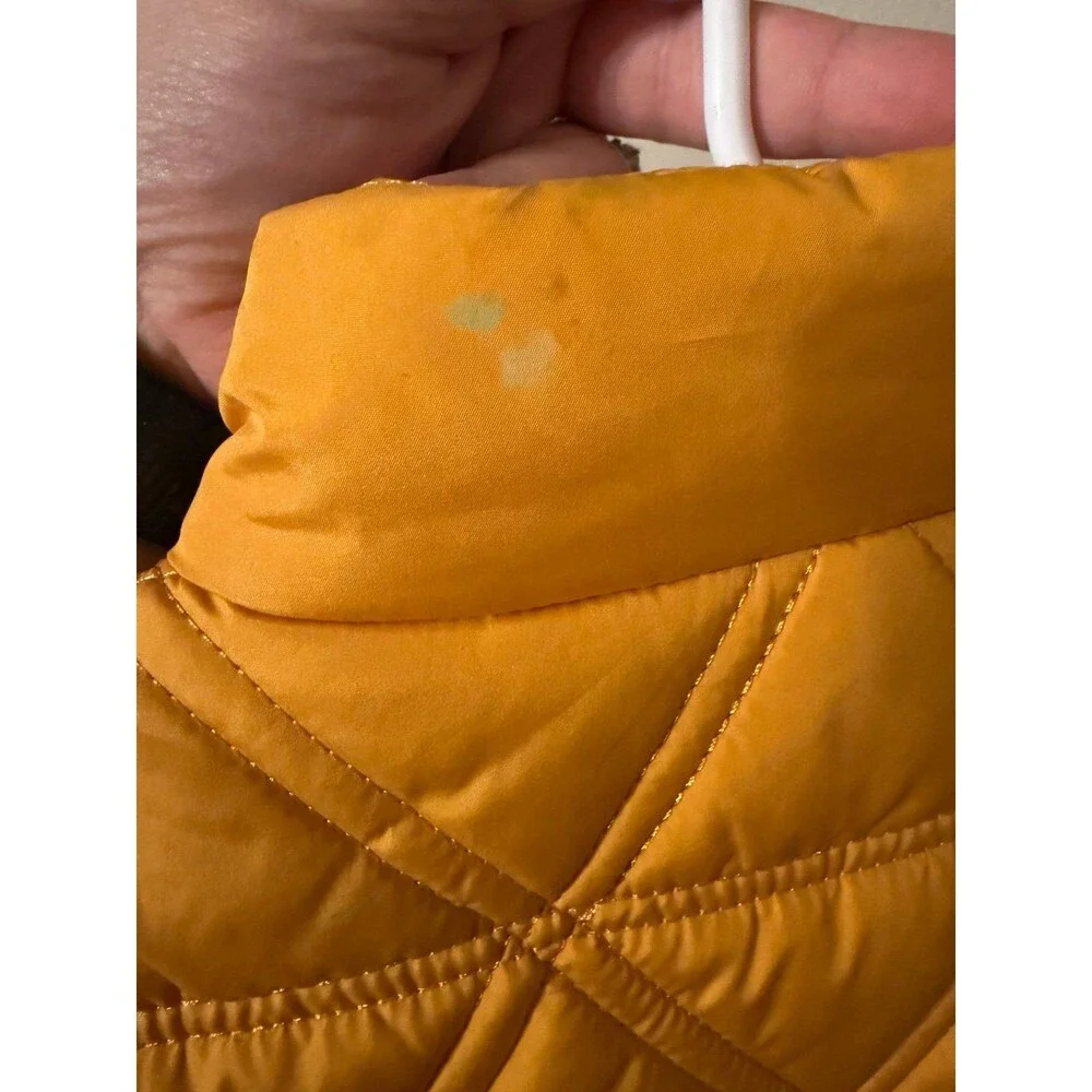 Gymboree Quilted Full Zip Lined Yellow Vest Solid Sleeveless 5T